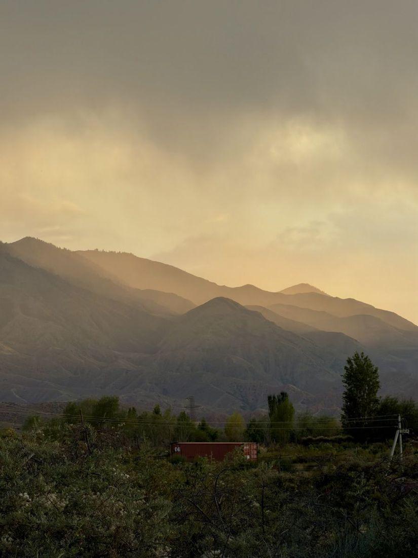 Mountains at sunset