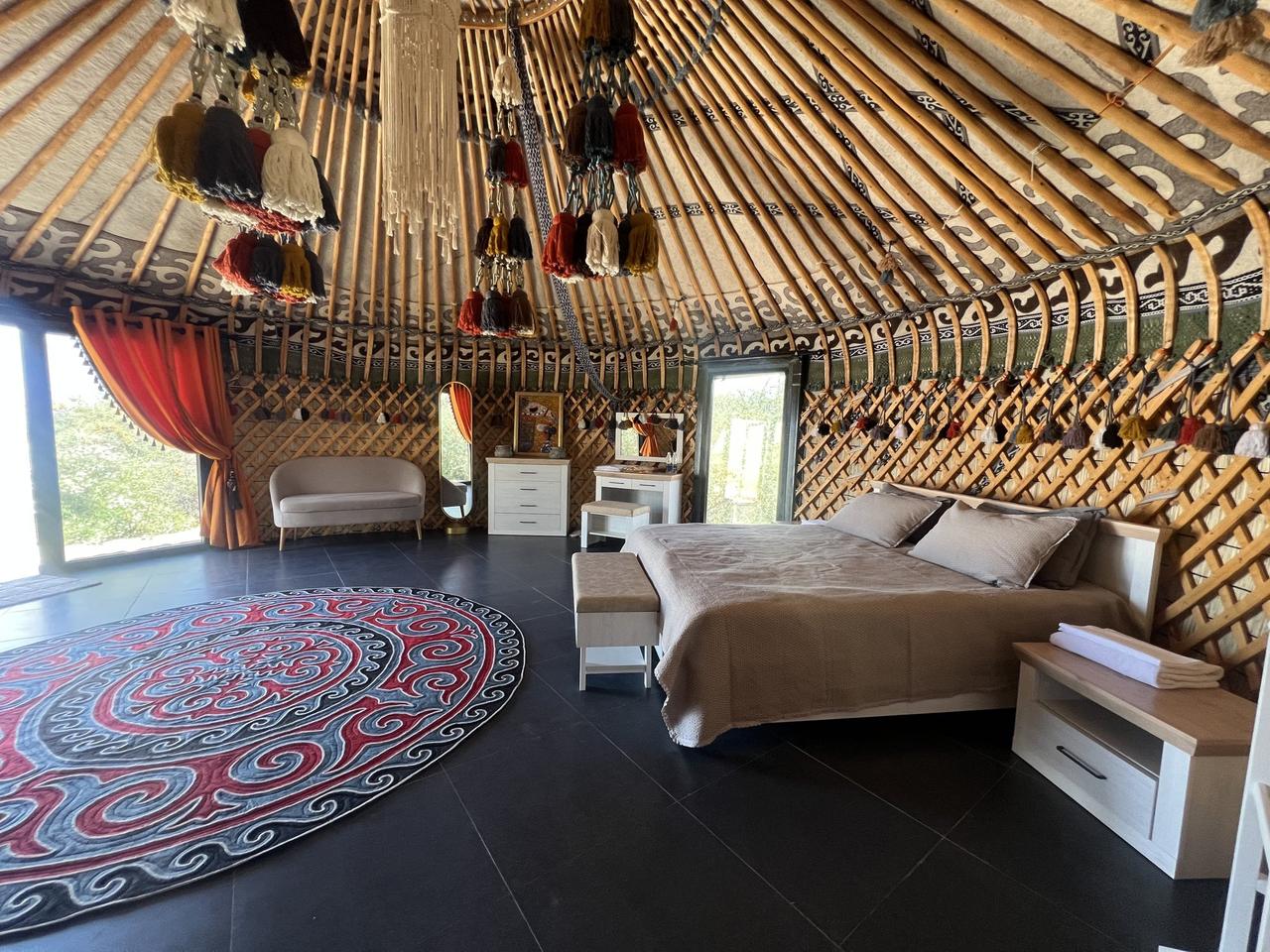 Beach Yurt bedroom